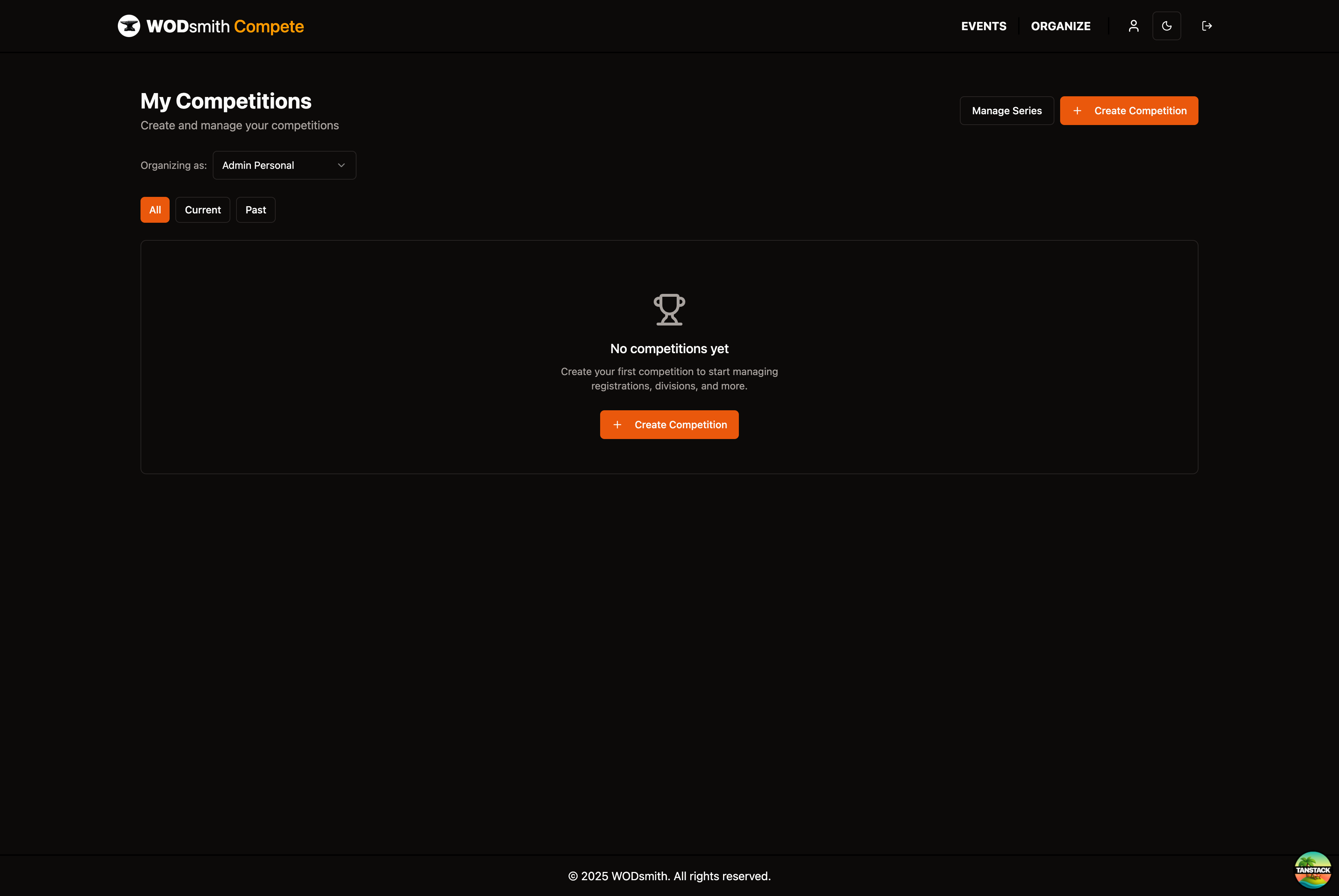 Organizer Dashboard