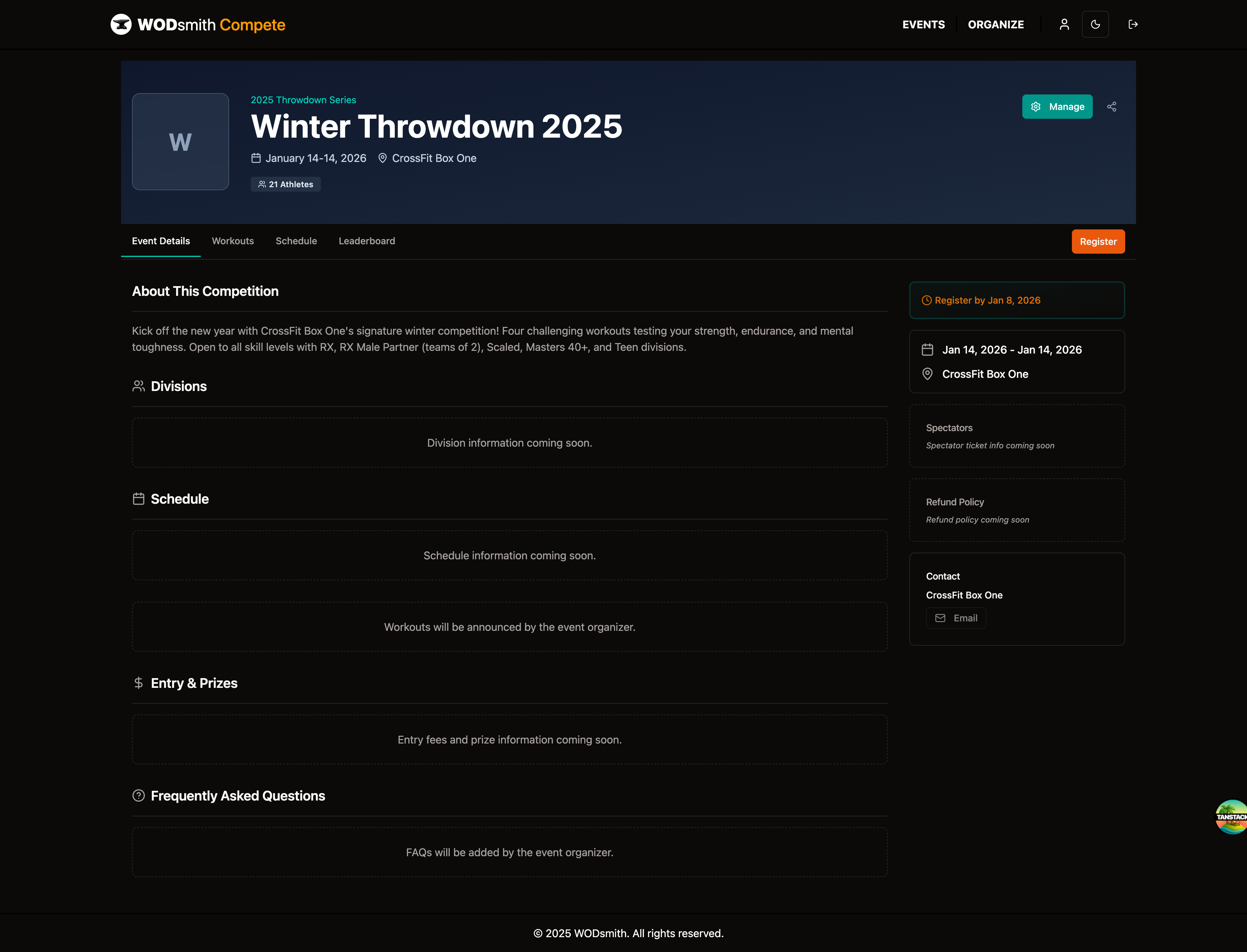 Public Competition Page